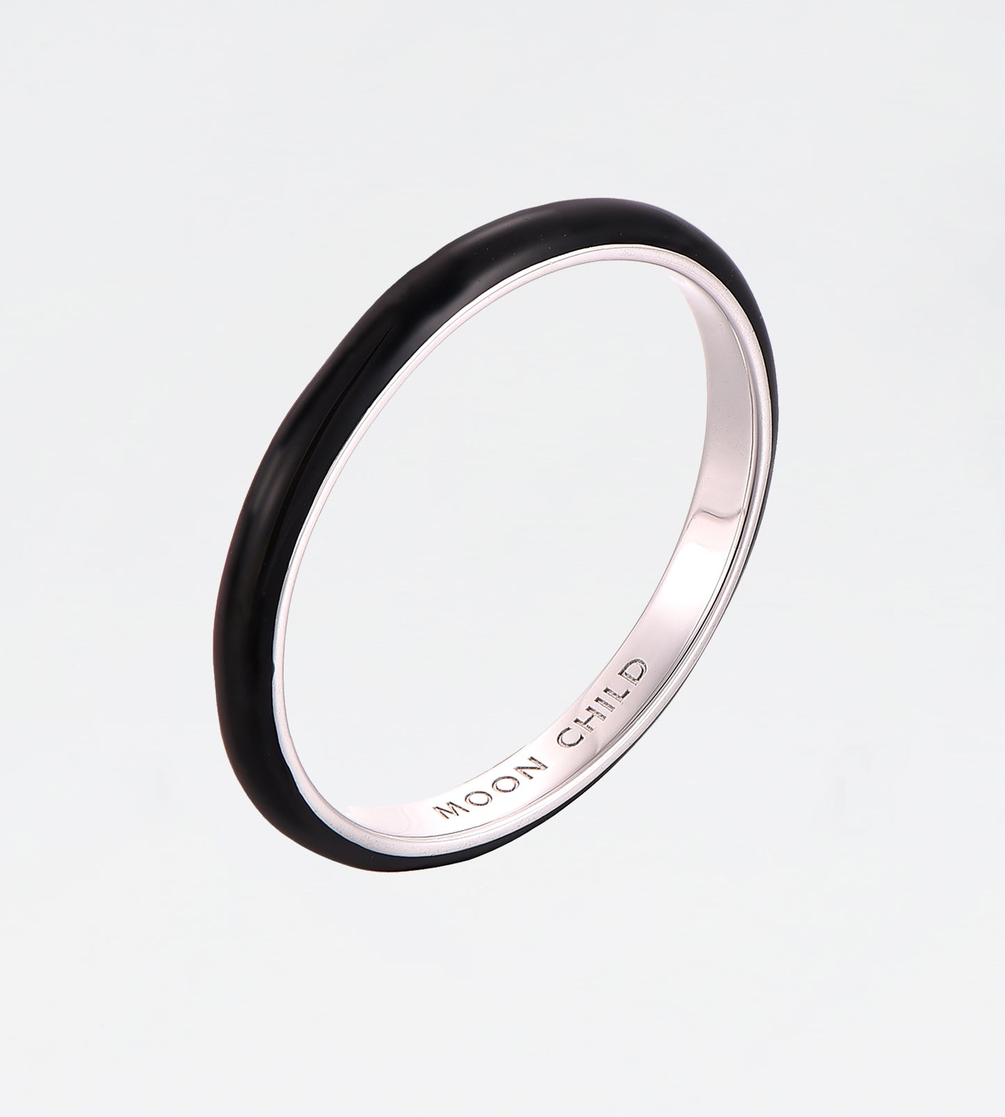 BLACK THIN RING