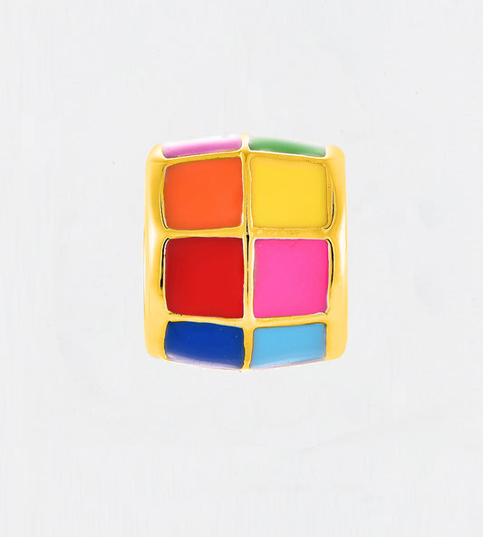 GOLD MULTICOLOUR CUBE