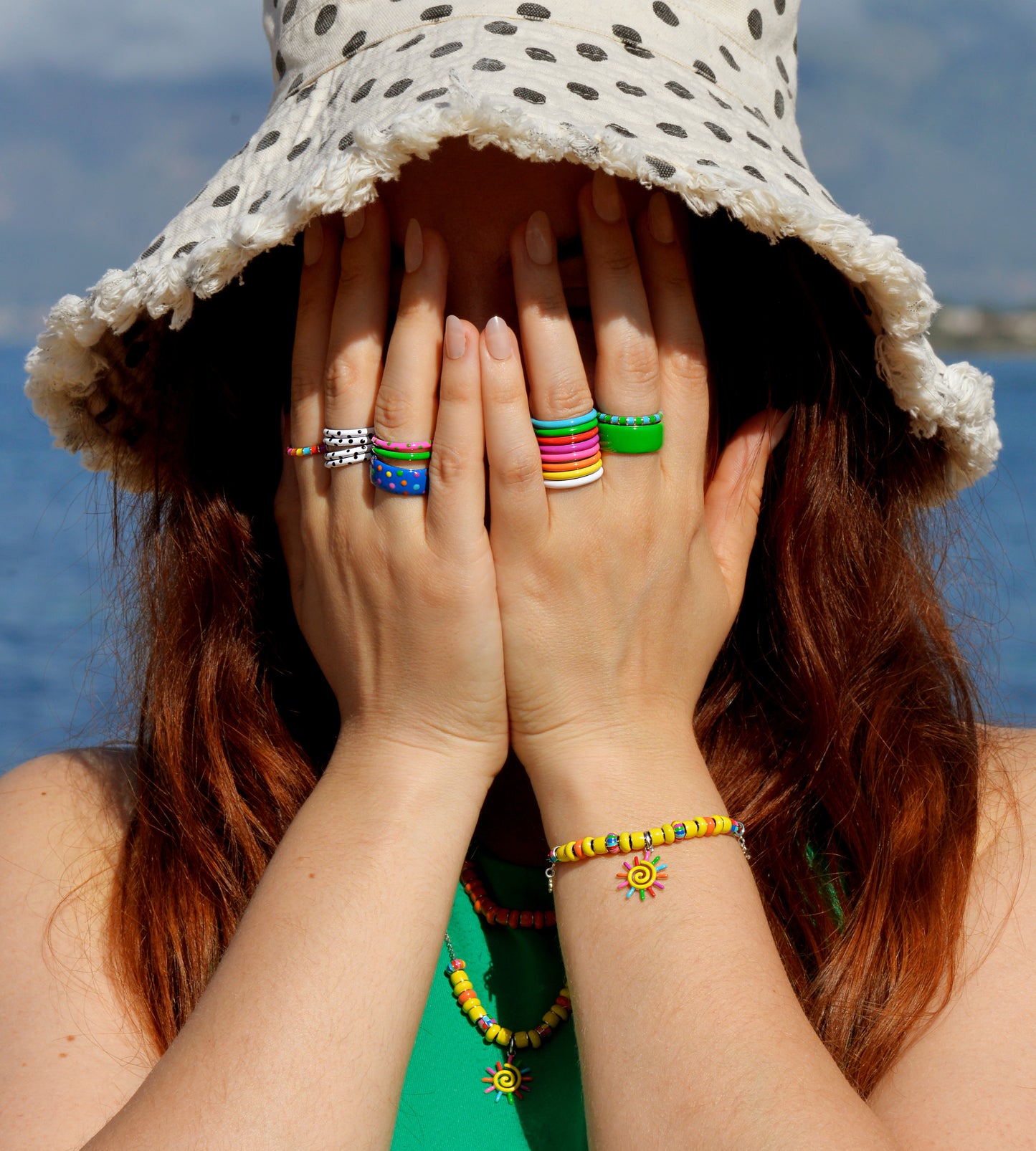 PALLINI MULTICOLOUR THICK RING