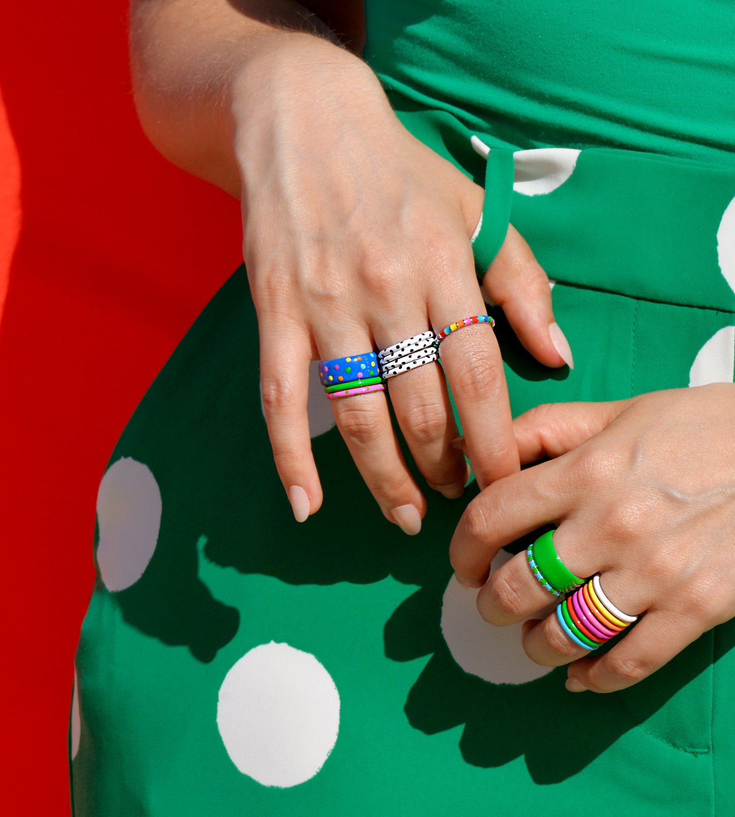 PALLINI MULTICOLOUR THICK RING