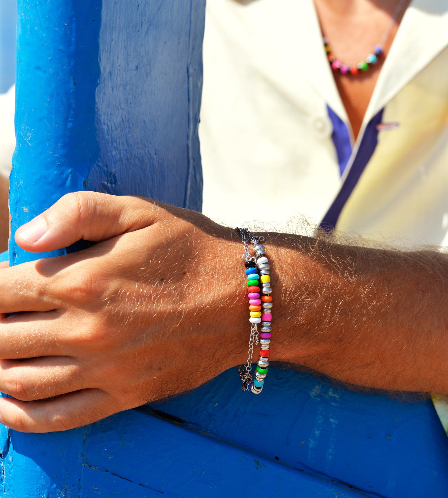 Full Game Beaded Bracelet | Enamel Sterling Silver