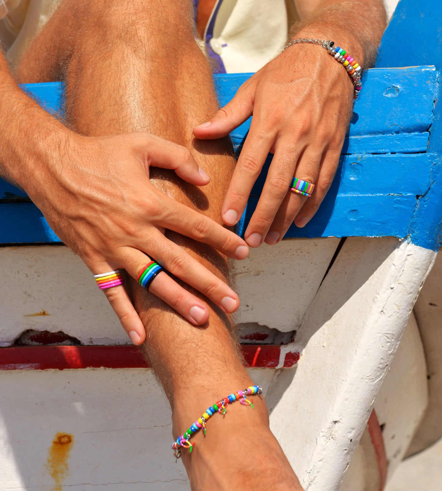 Celeste Thin Ring | Enamel Sterling Silver