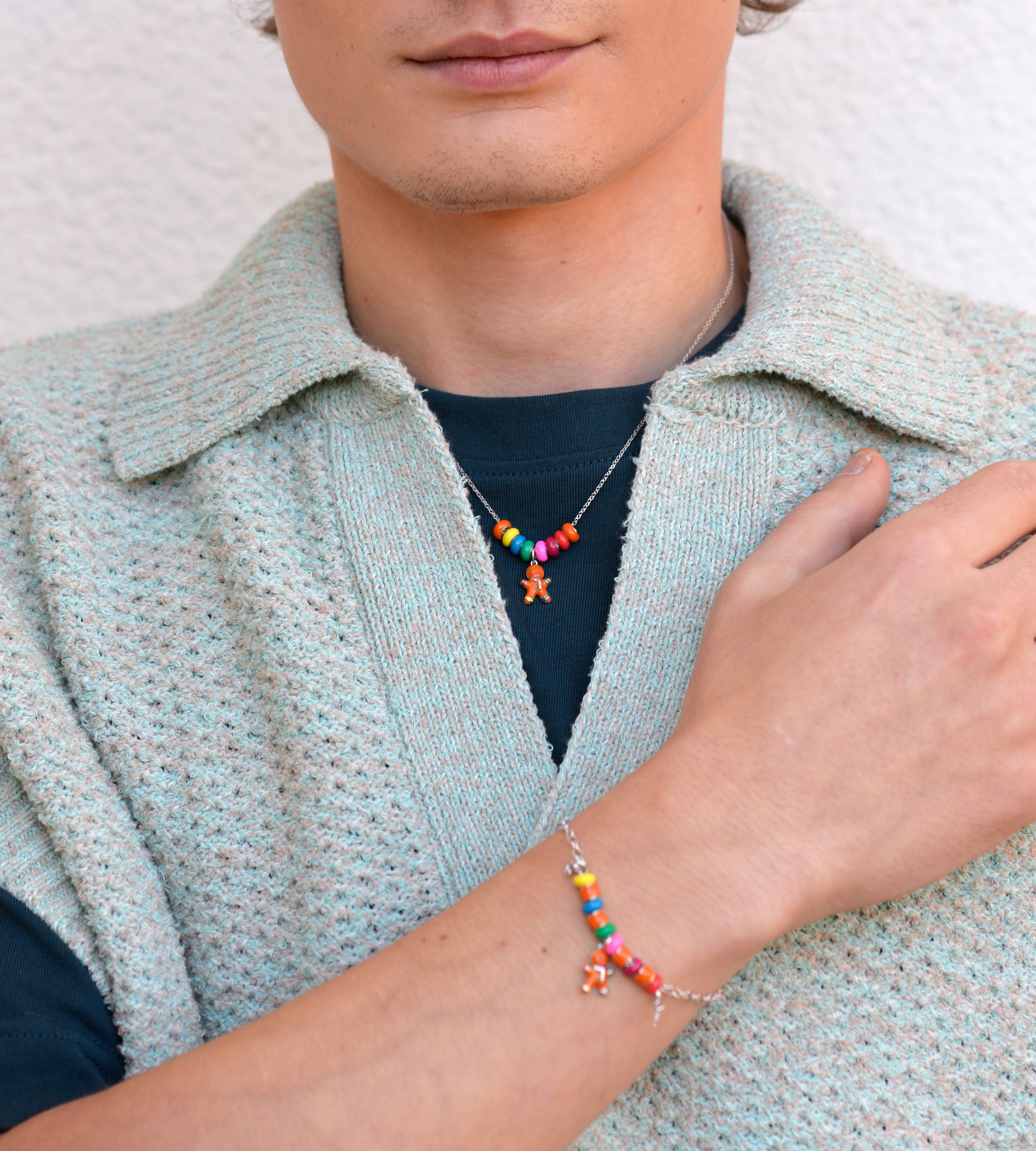 GINGERBREAD MAN NECKLACE