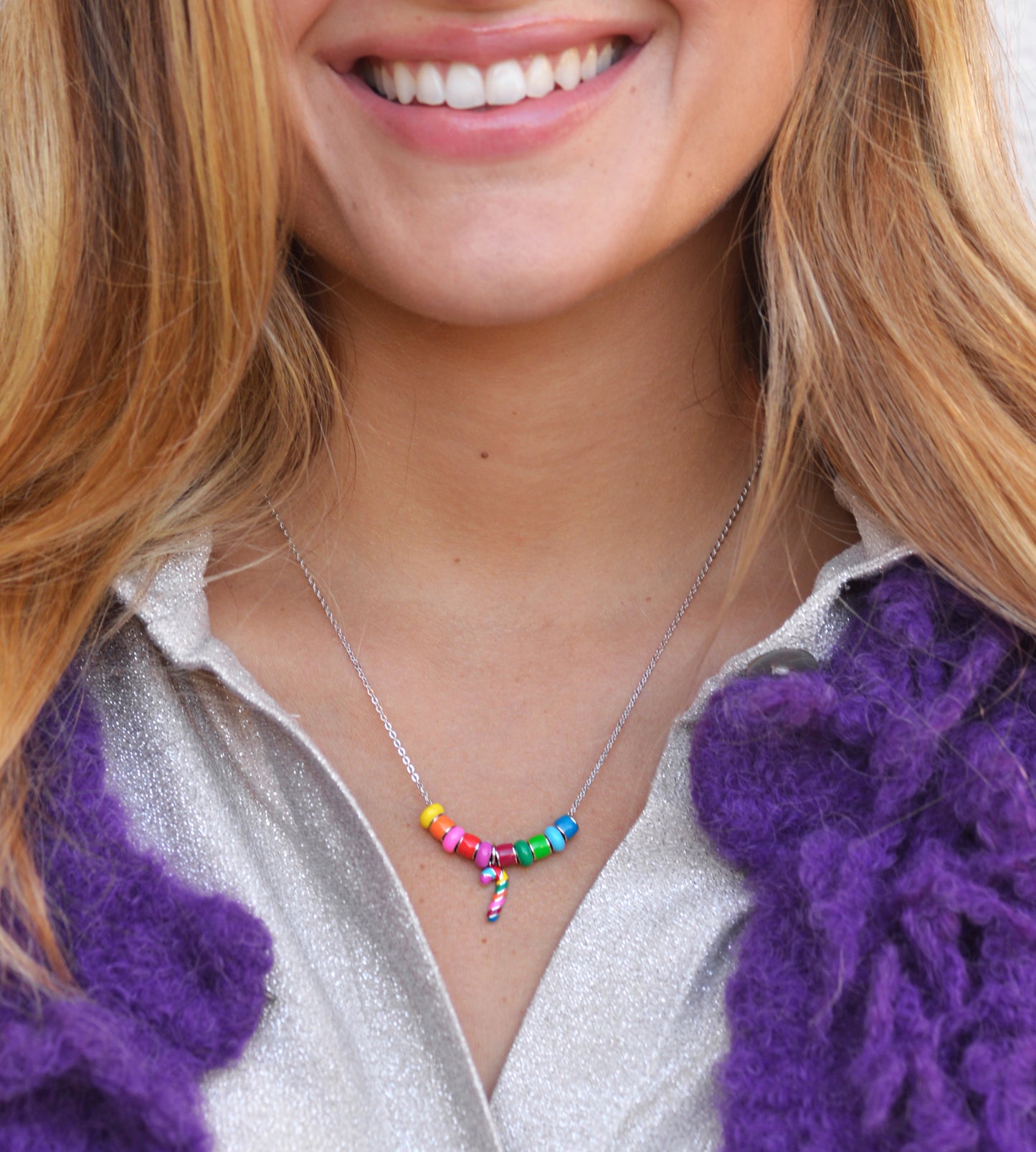 CANDY CANE NECKLACE