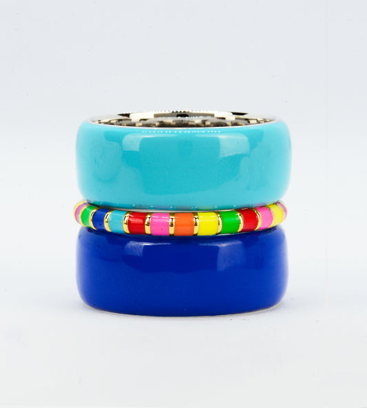 GOLD A RAINBOW IN BETWEEN RING STACK