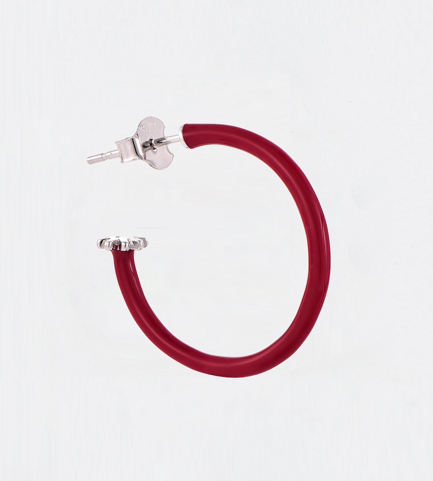 BURGUNDY EARRING