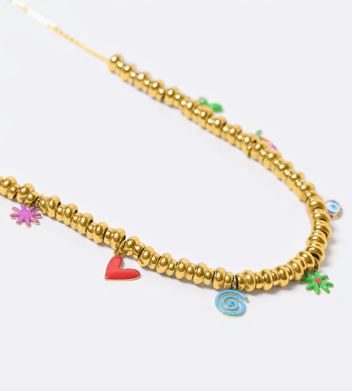 GOLD CAN'T CHOOSE A CHARM NECKLACE