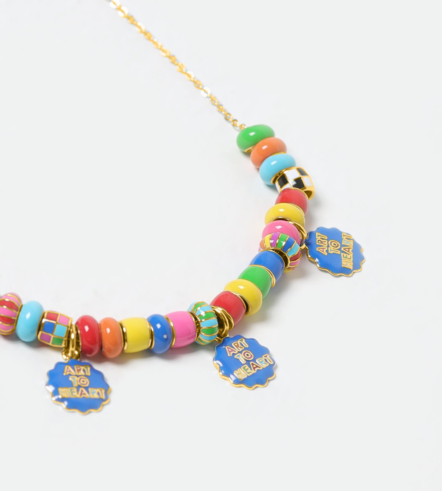 GOLD ART TO HEART CHARM