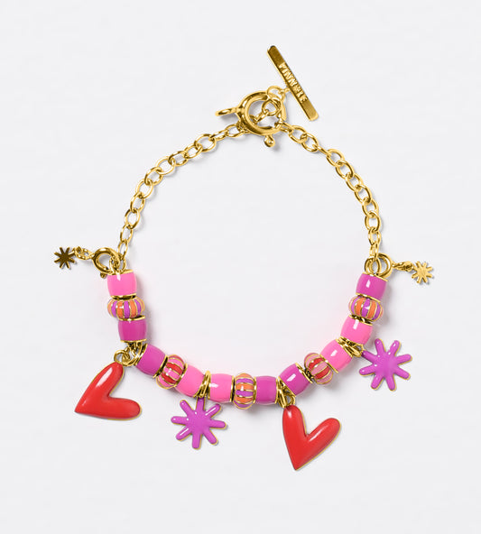 GOLD IT'S ALL LOVE & GAMES BRACELET