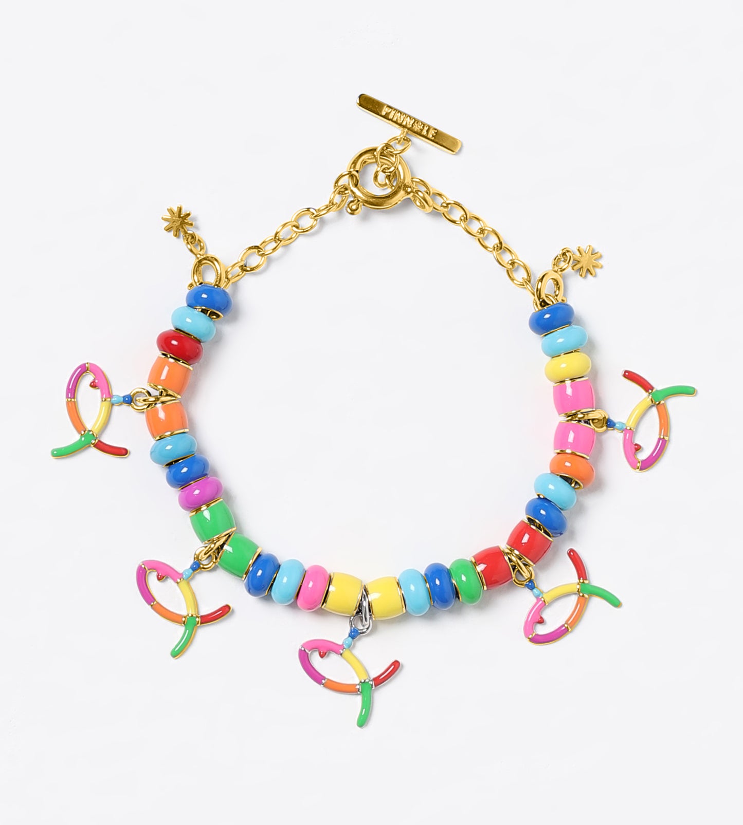 GOLD SWIM 'N' LOVE CHARM