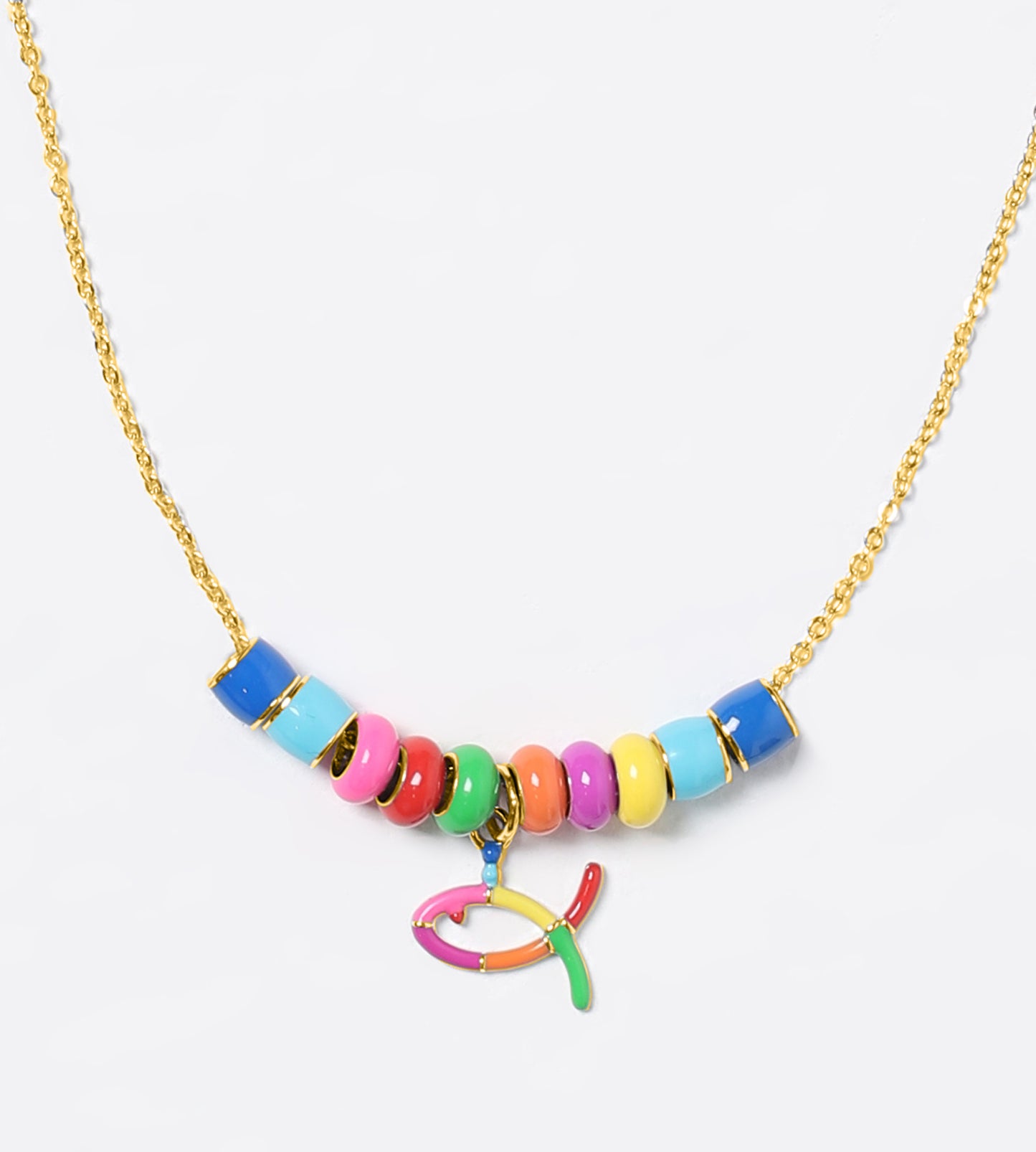 GOLD NEL BLU, DIPINTO DI BLU NECKLACE