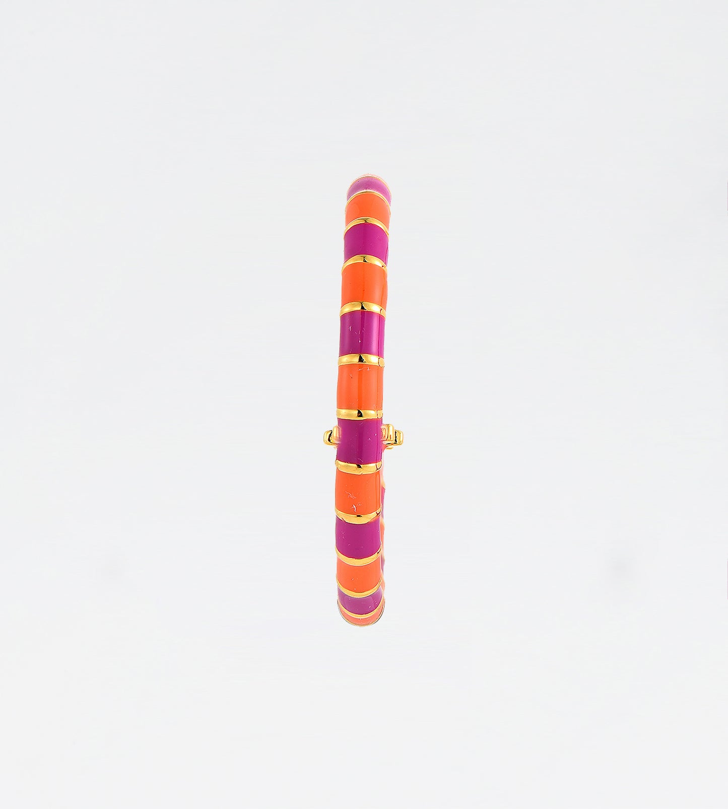GOLD ORANGE & PURPLE EARRING