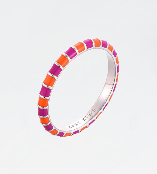 ORANGE & PURPLE THIN RING