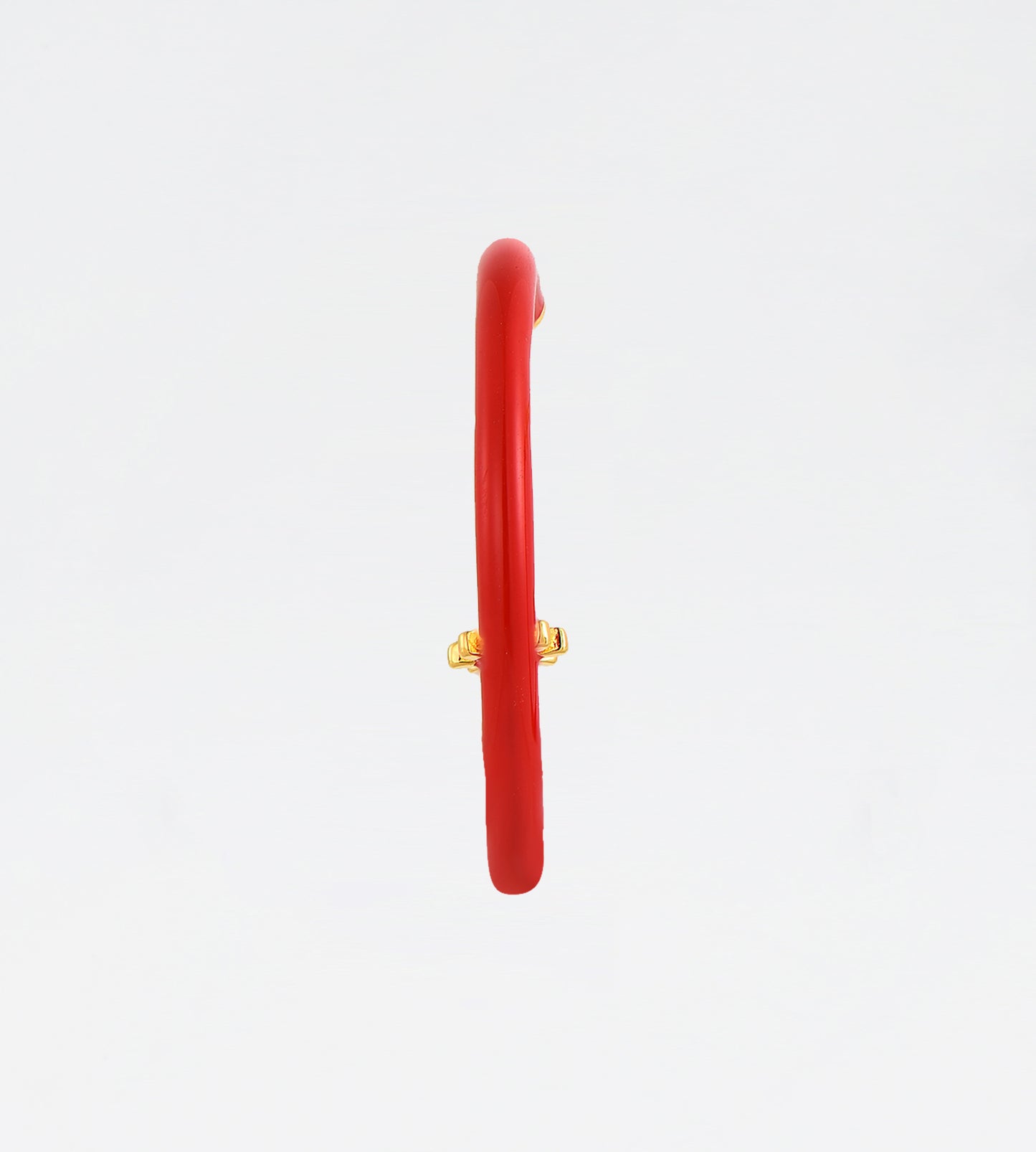 GOLD RED EARRING