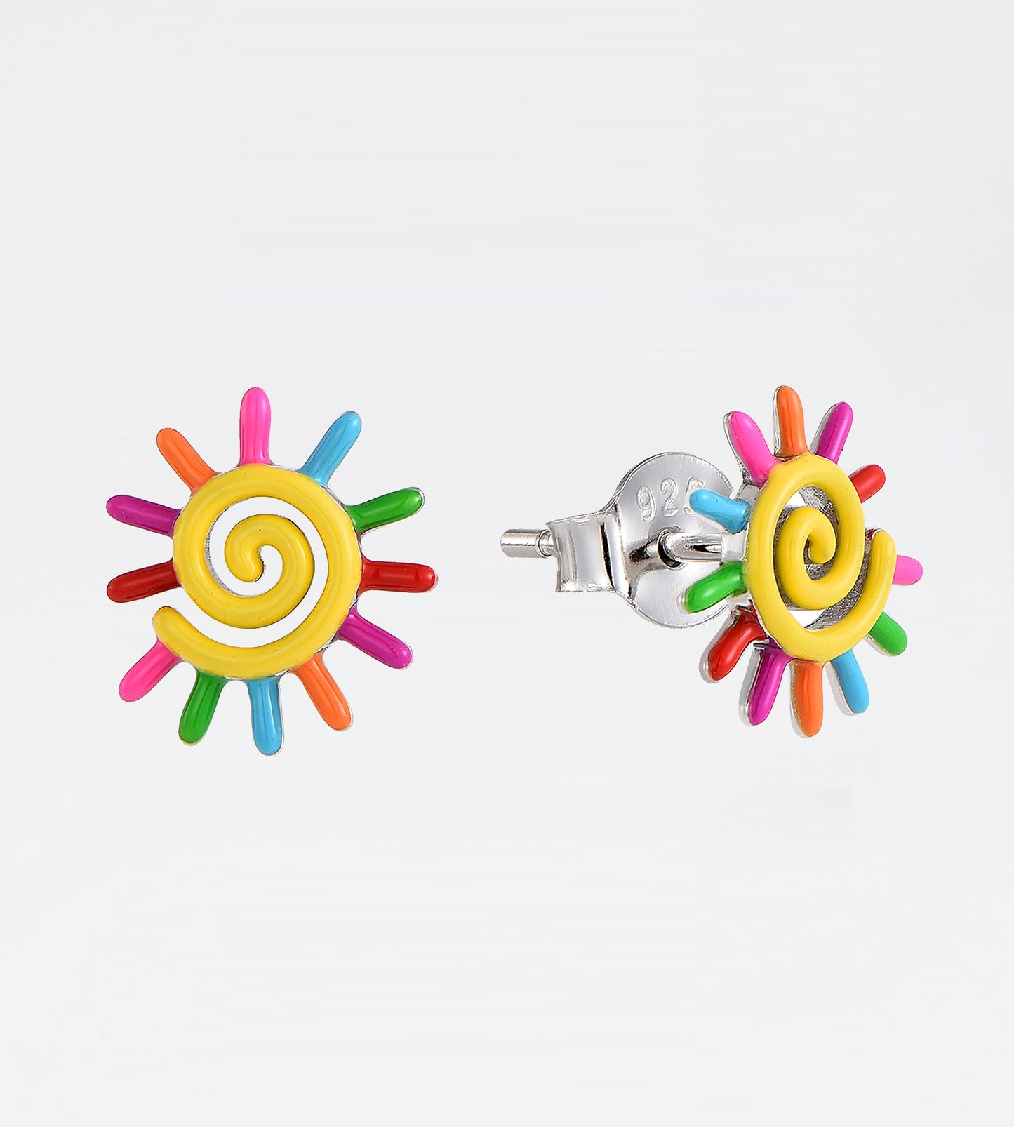 PAINTED SUN EARRING (SINGLE)