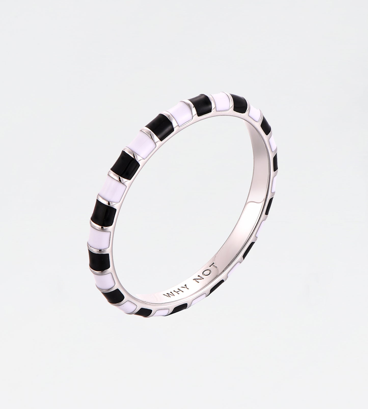 BLACK & WHITE THIN RING