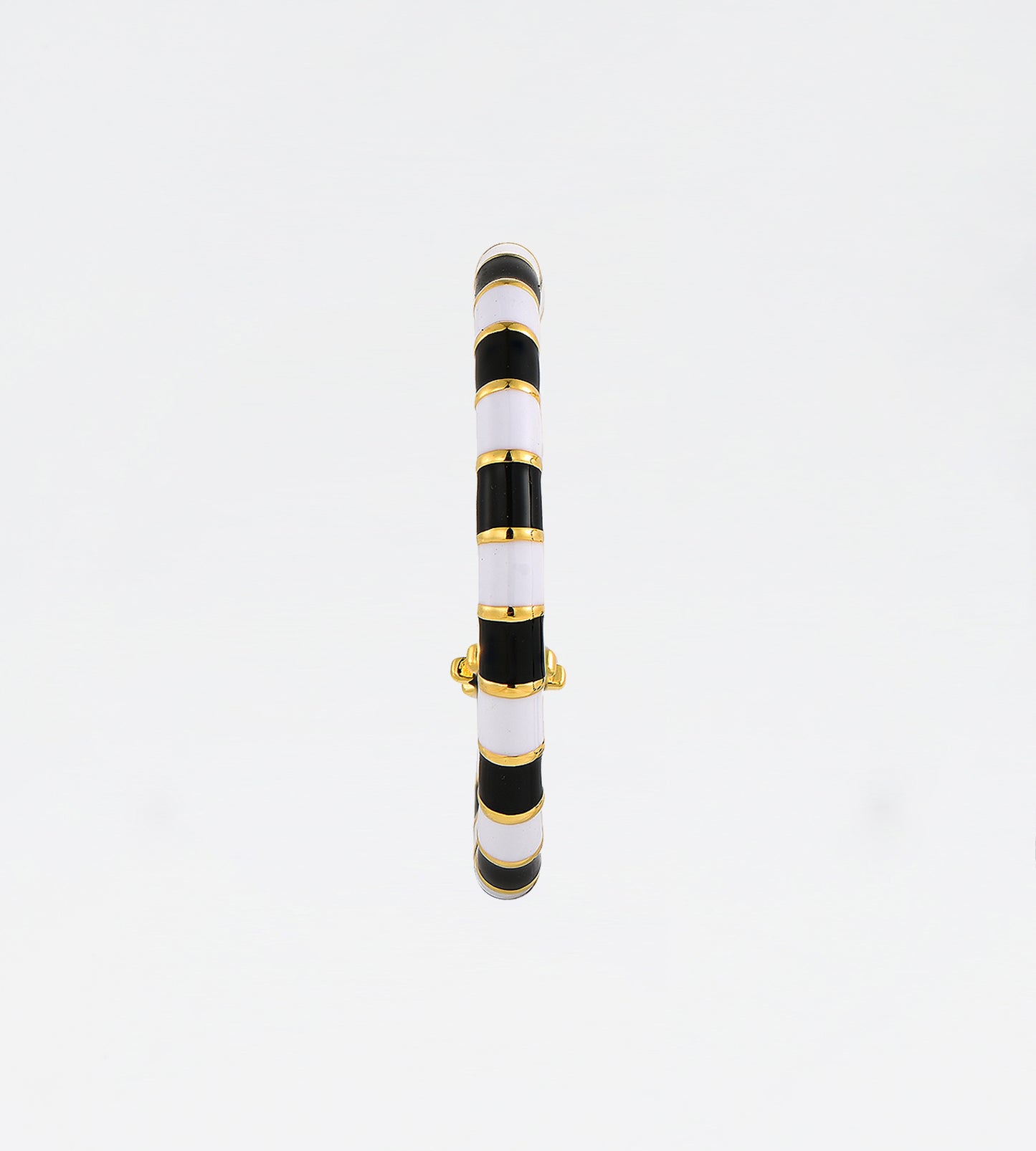 GOLD BLACK & WHITE EARRING