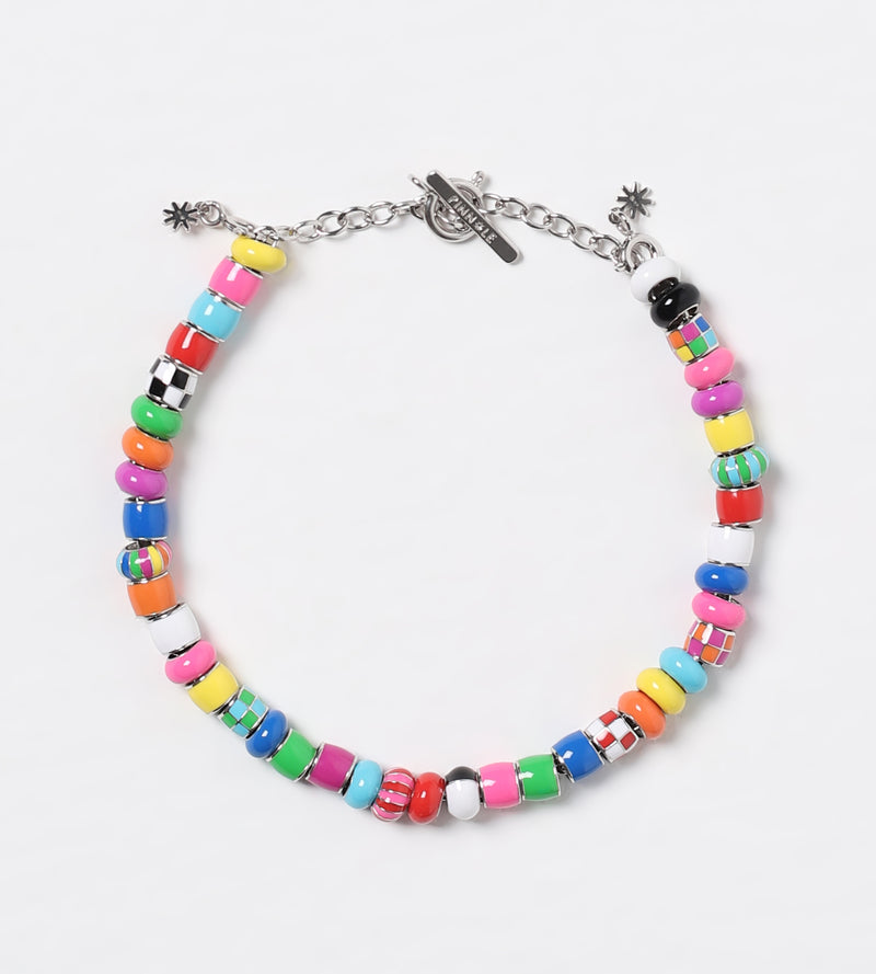 Playground Beaded Bracelet | Enamel Sterling Silver