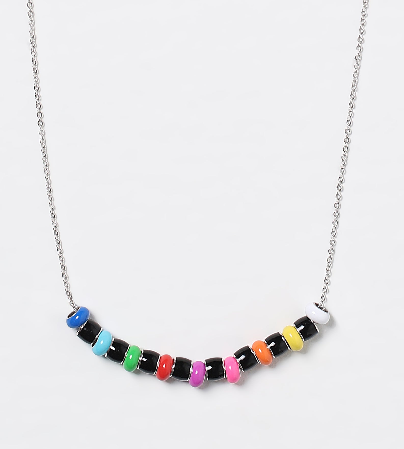 BLACK RAINBOW NECKLACE