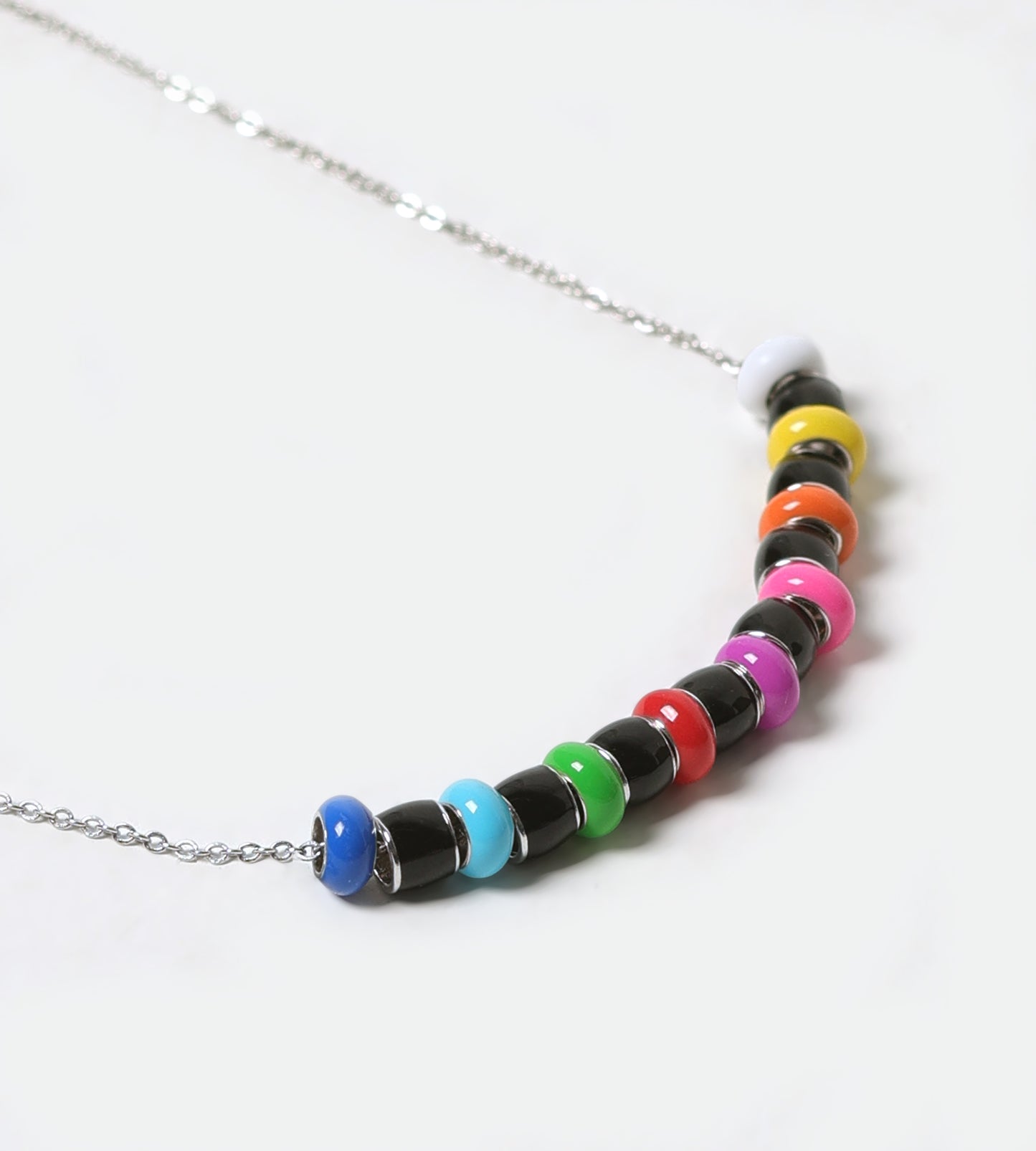 BLACK RAINBOW NECKLACE