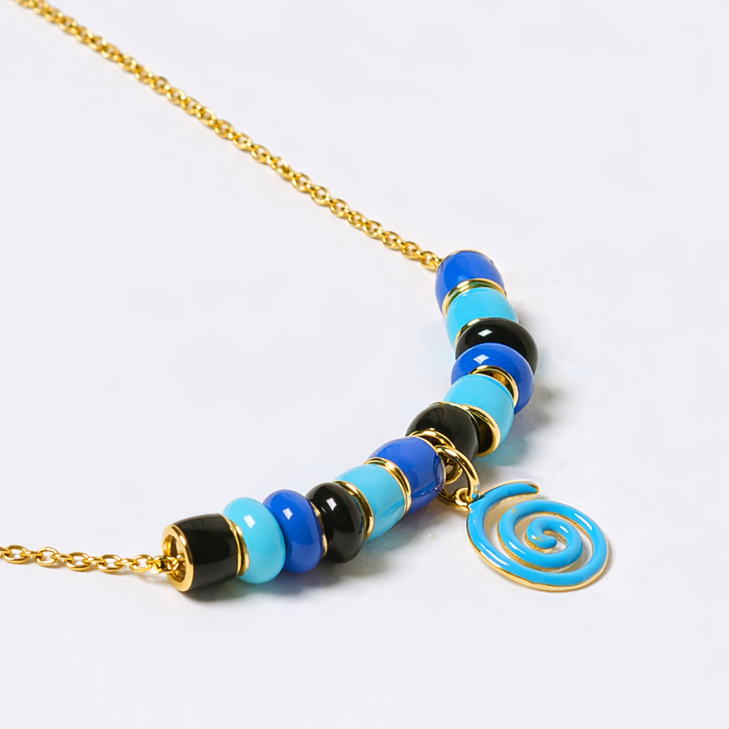GOLD SPIN ME 'ROUND NECKLACE