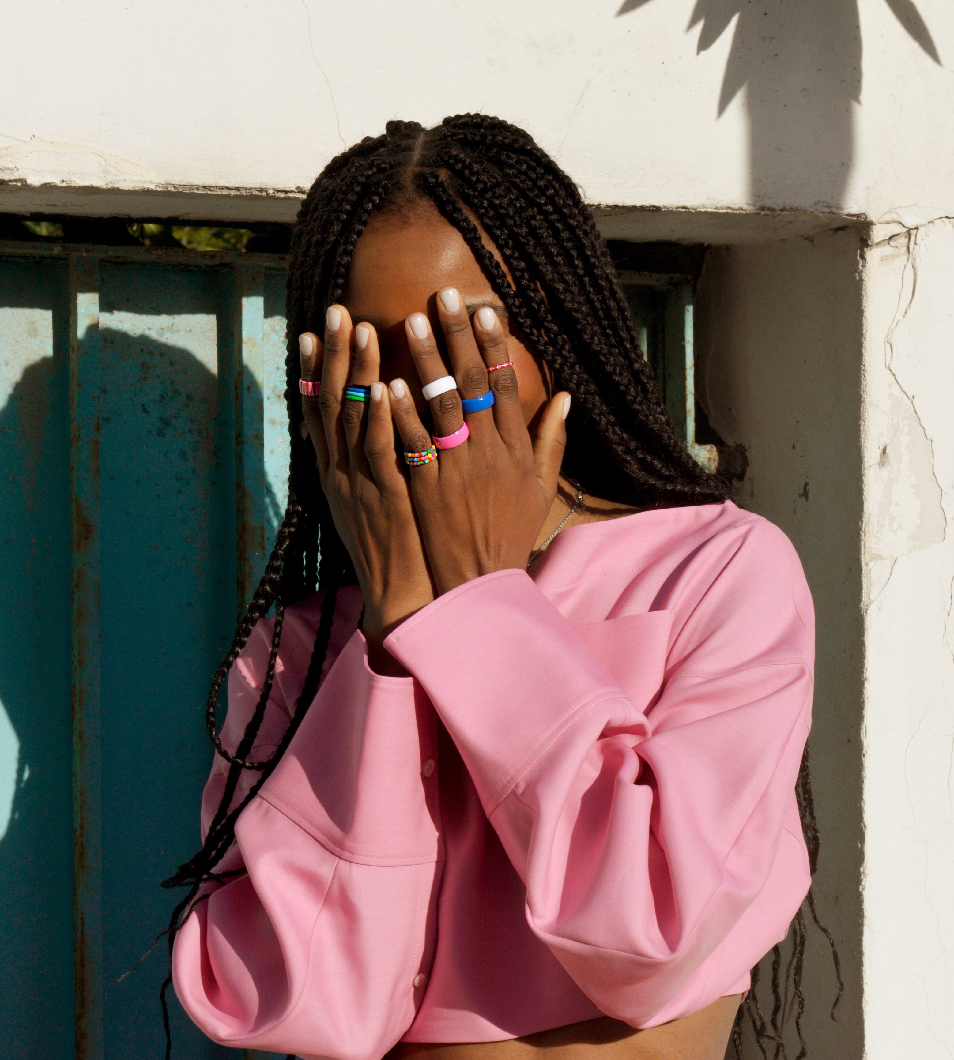 Celeste Thin Ring | Enamel Sterling Silver
