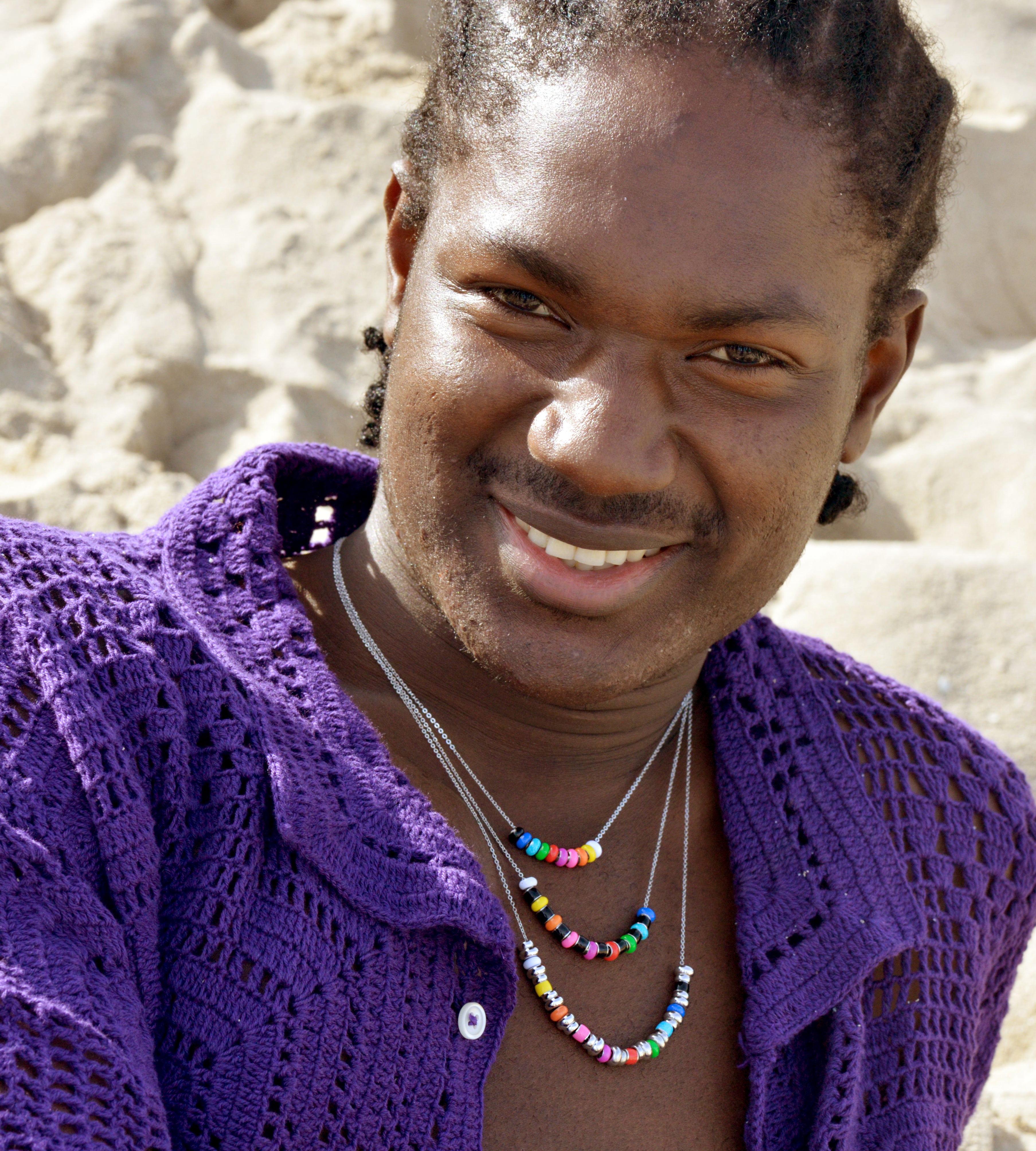 Full Game Beaded Necklace | Enamel 18k Gold-plated Sterling Silver