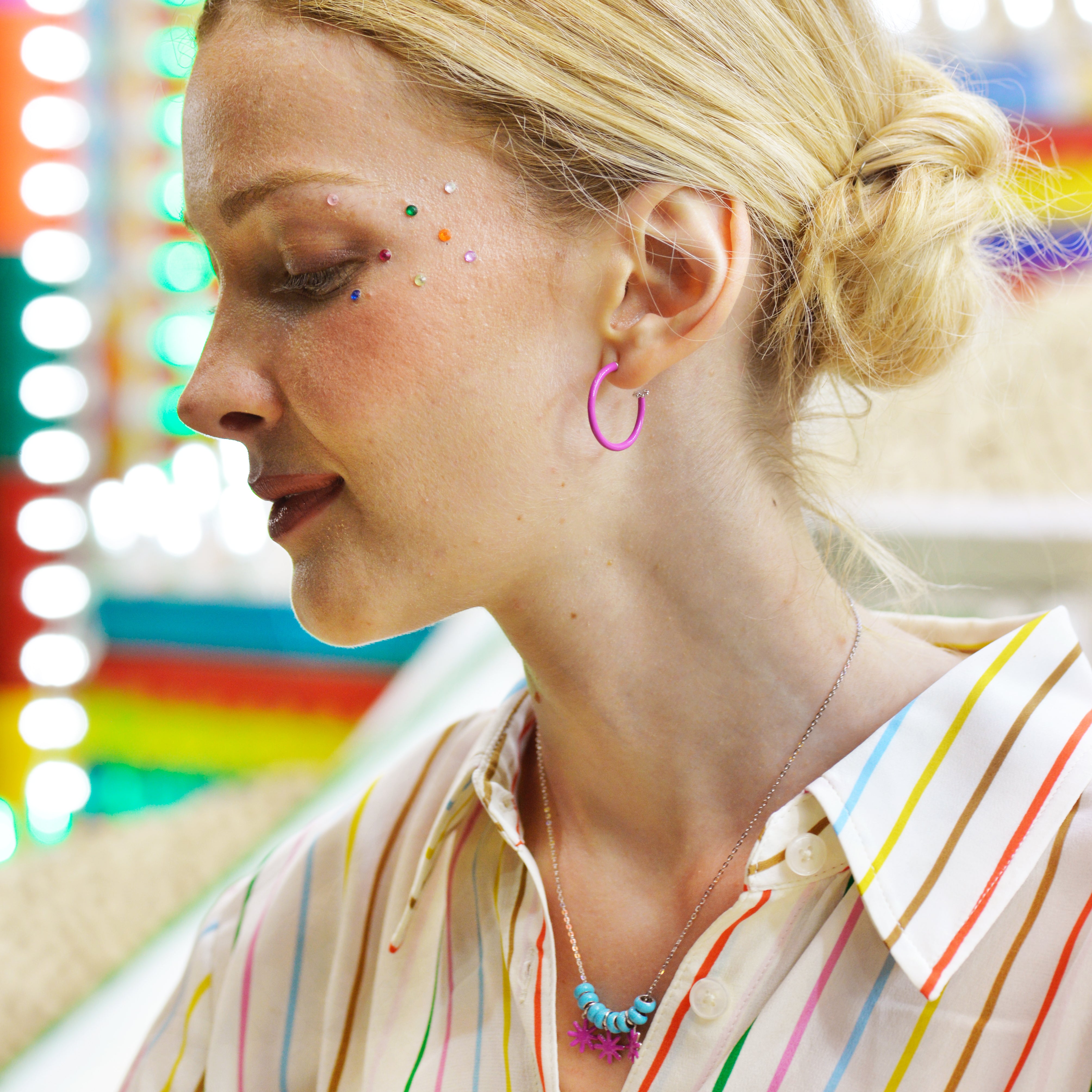 PURPLE EARRING