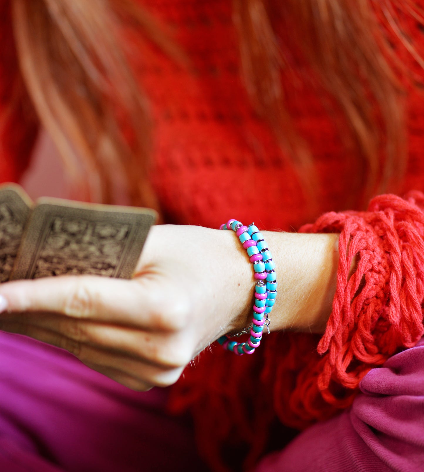 All Celeste Beaded Bracelet | Enamel Sterling Silver