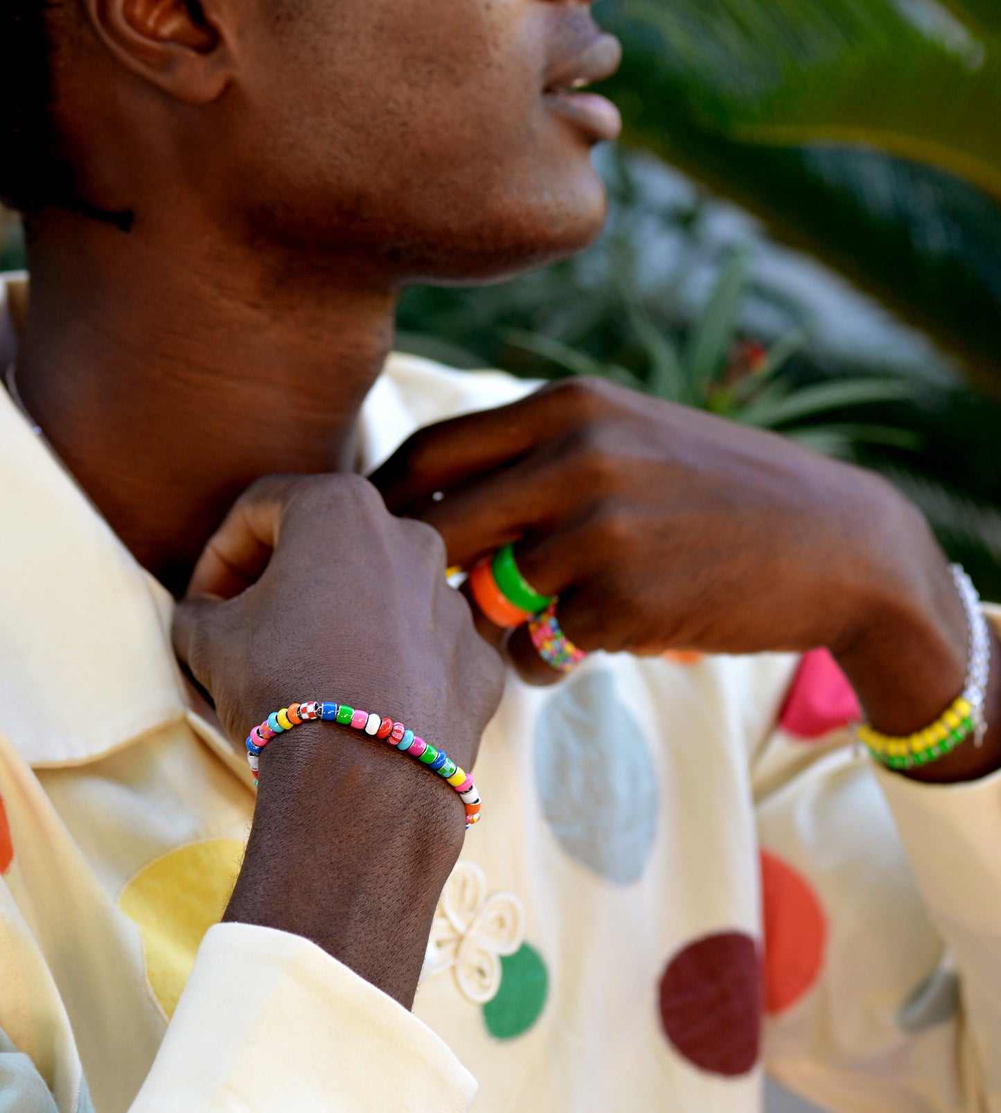 Playground Beaded Bracelet | Enamel Sterling Silver