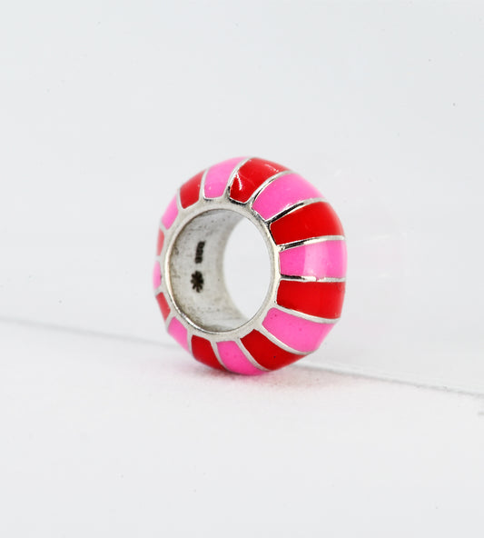 PINK & RED STRIPED CAPSULE