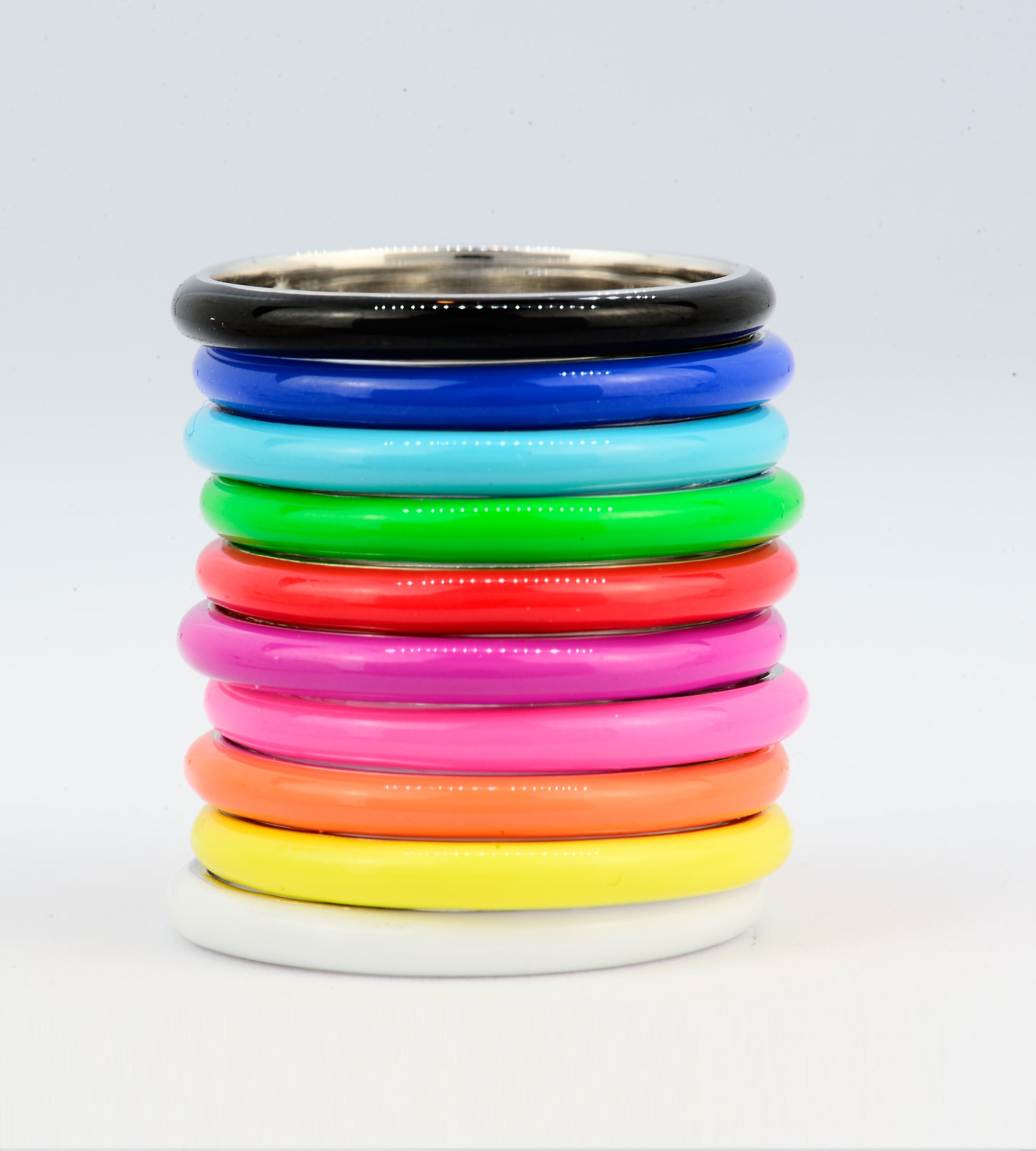 Rainbow Stacking Rings Set | Full Game Ring Stack – Pinnole