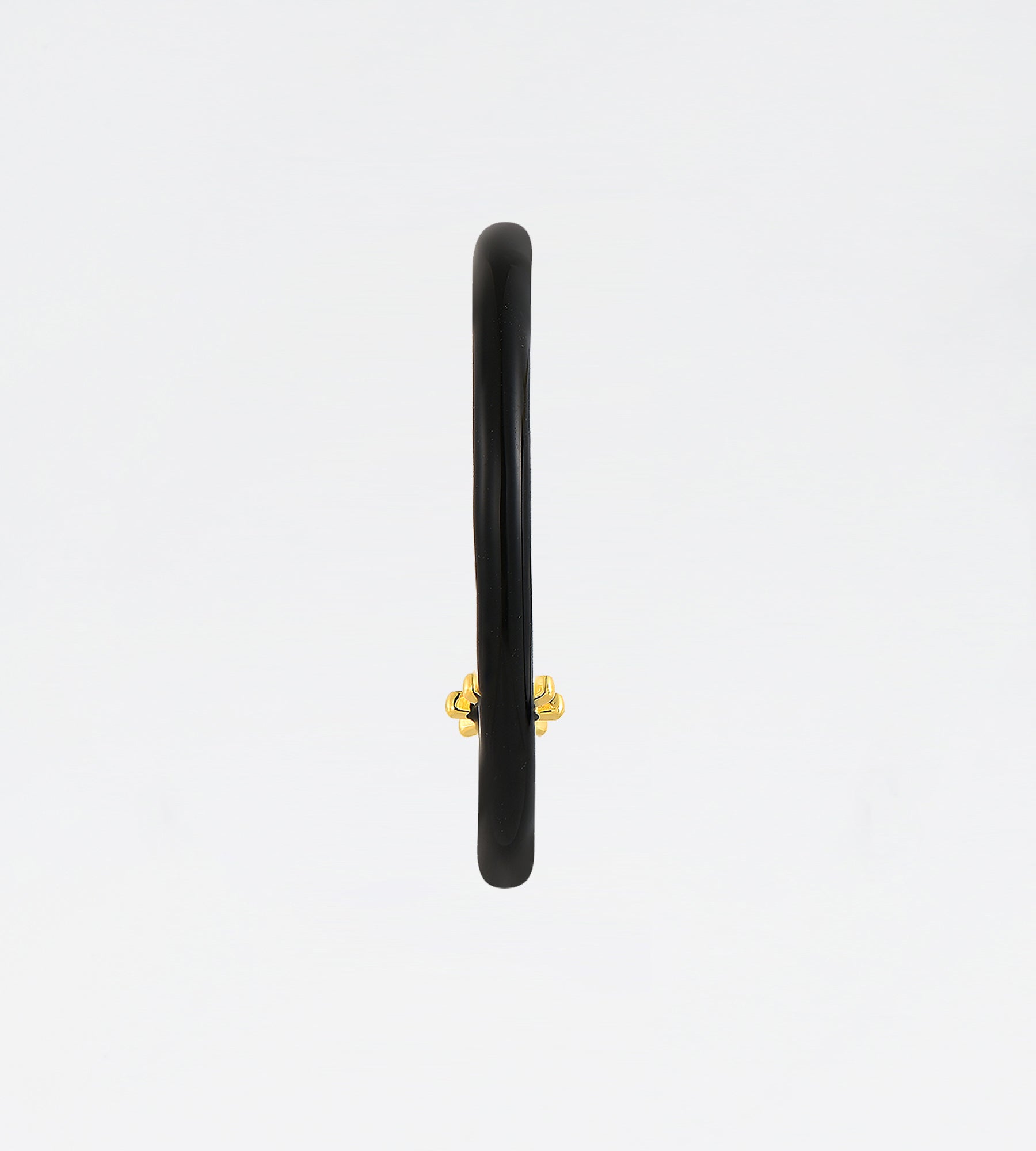 GOLD BLACK EARRING