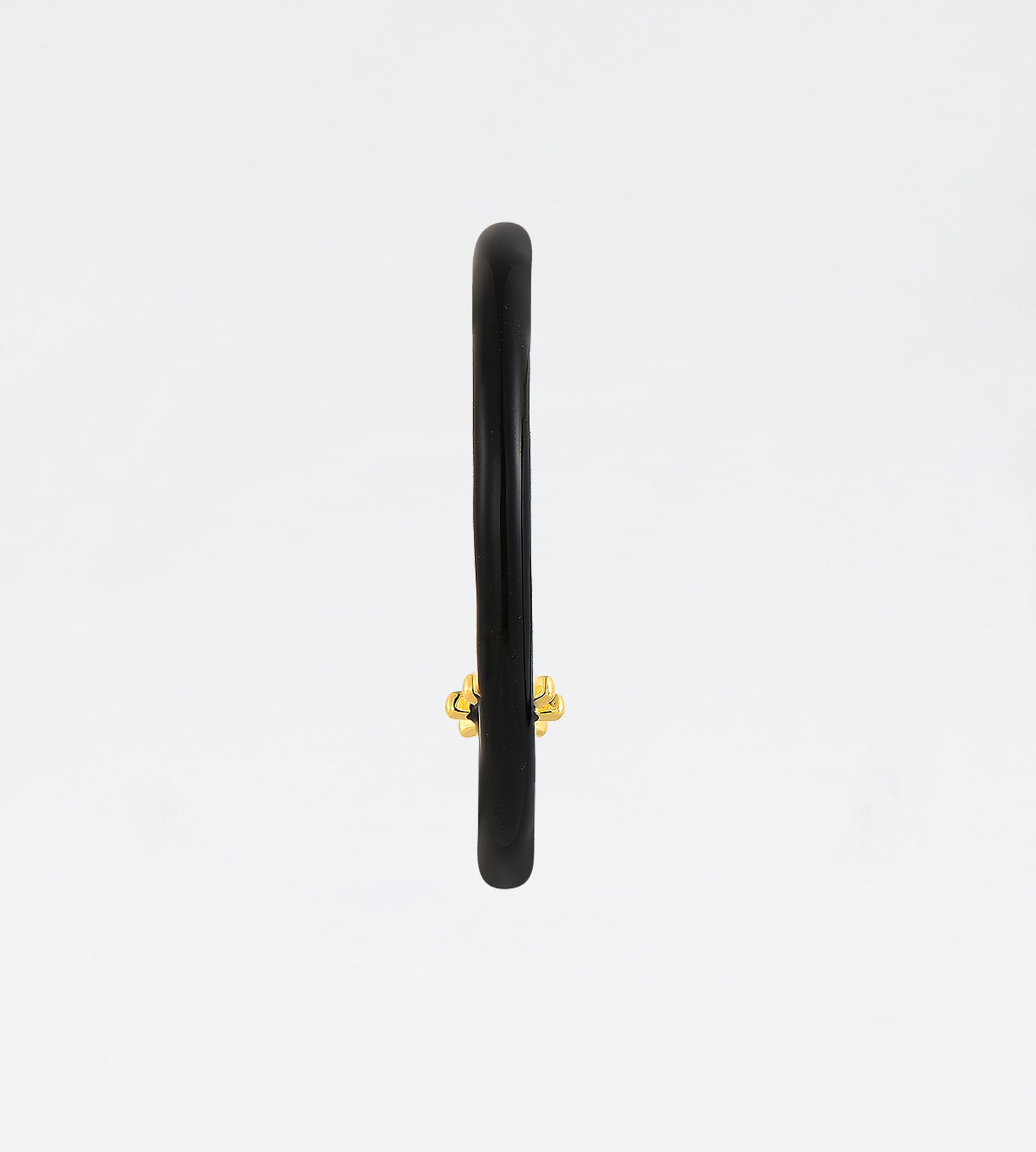 GOLD BLACK EARRING