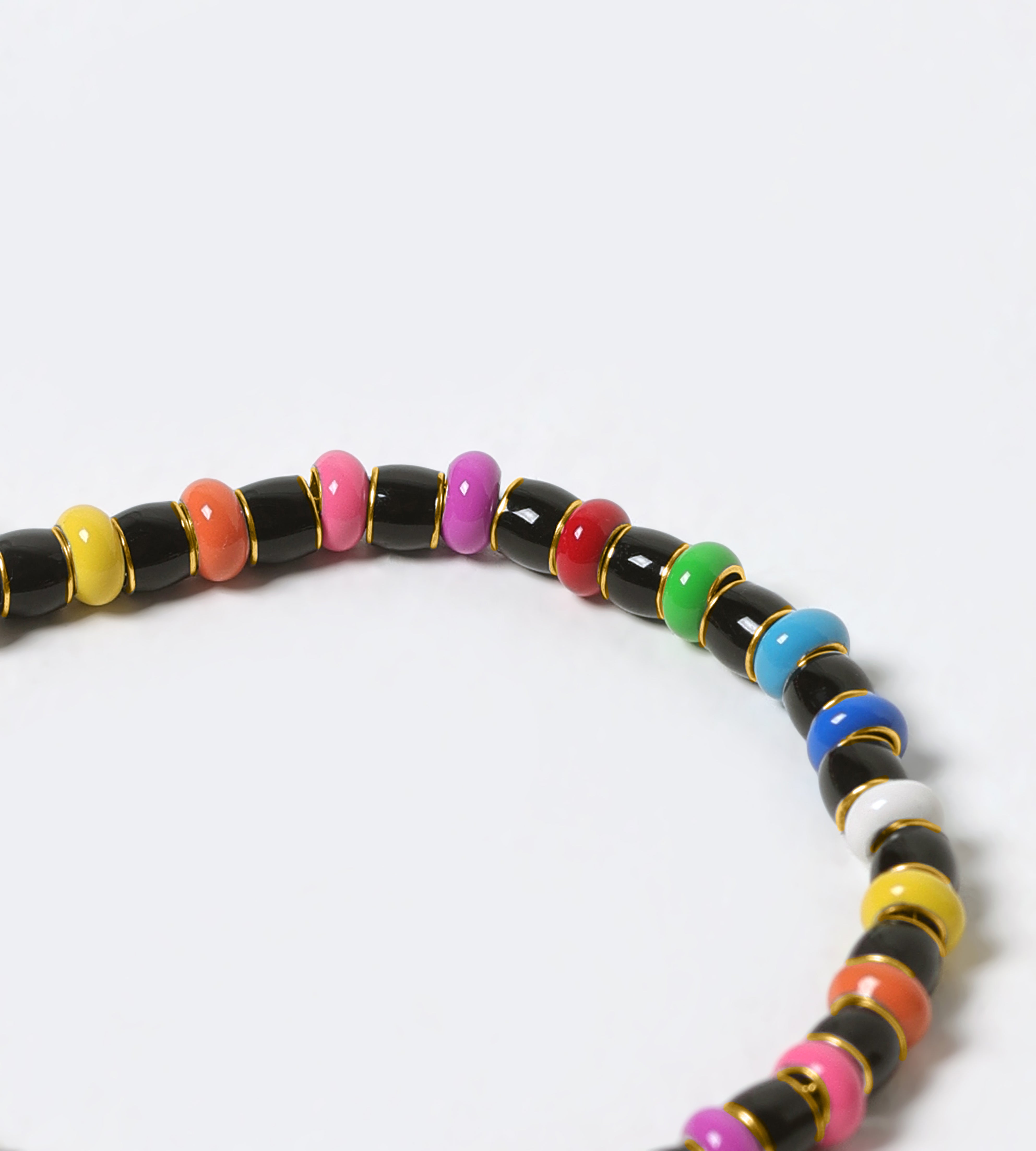 GOLD BLACK RAINBOW BRACELET