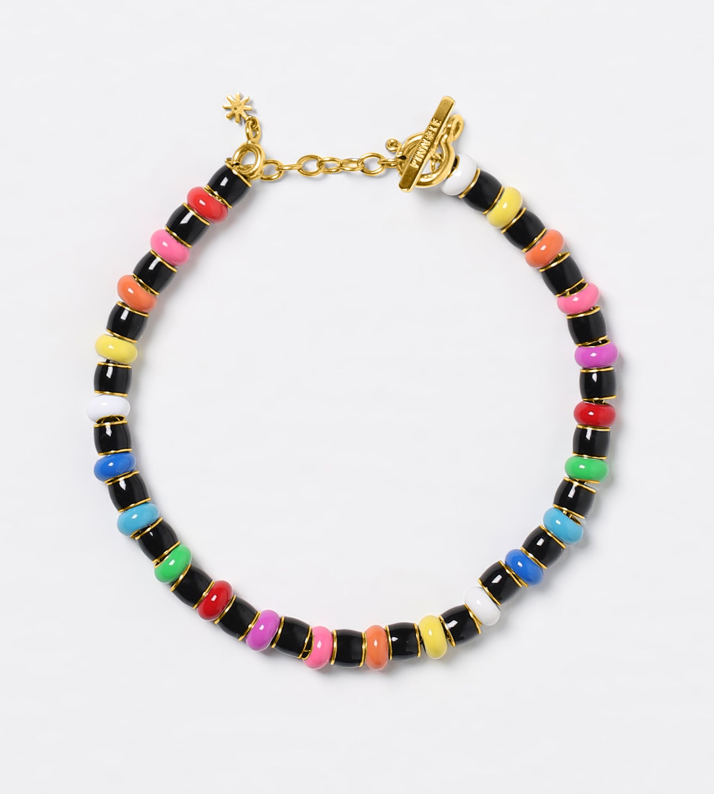 GOLD BLACK RAINBOW BRACELET