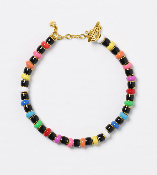GOLD BLACK RAINBOW BRACELET