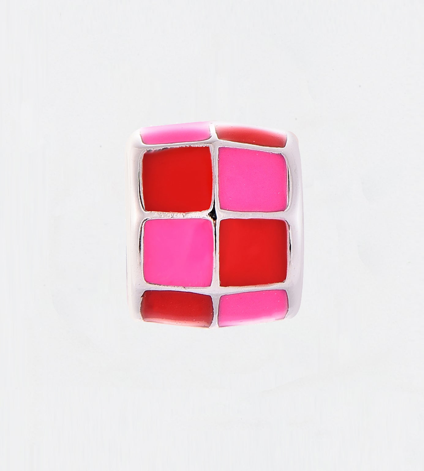 PINK & RED CHECK CUBE