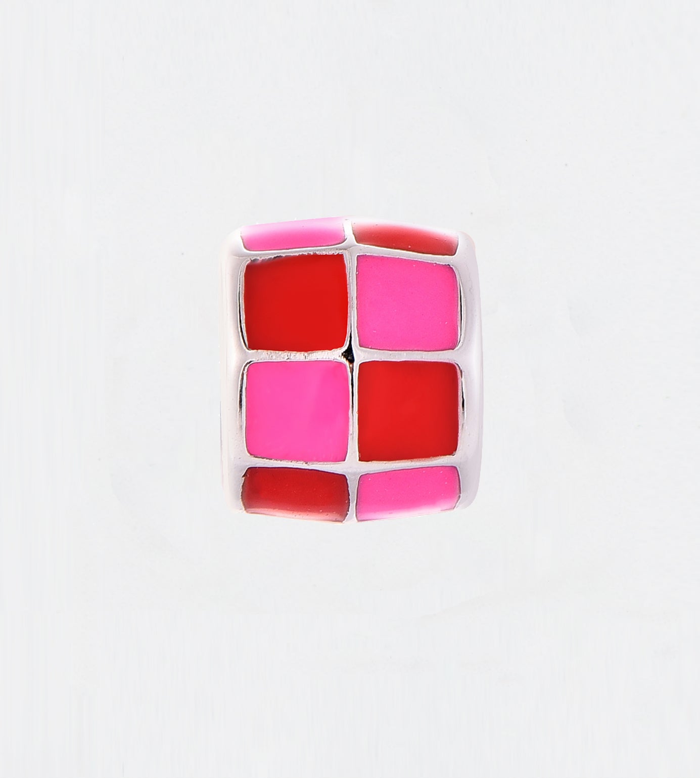 PINK & RED CHECK CUBE