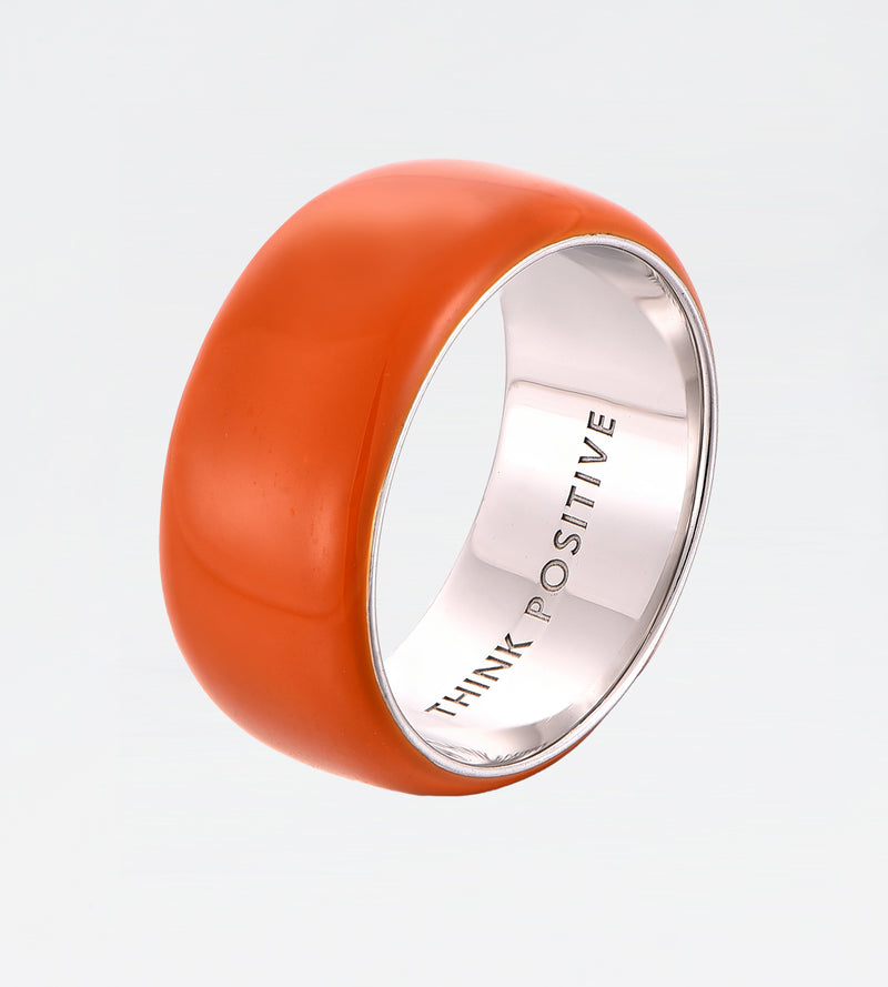 Ginger Thick Ring | Enamel Sterling Silver