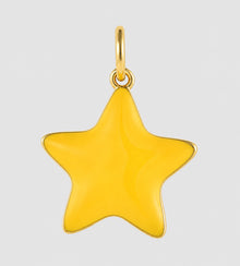 Star Charm | Enamel 18k Gold-plated Sterling Silver