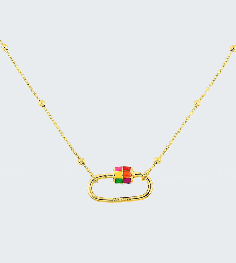 Mosaico Necklace | 18k Gold-plated Sterling Silver