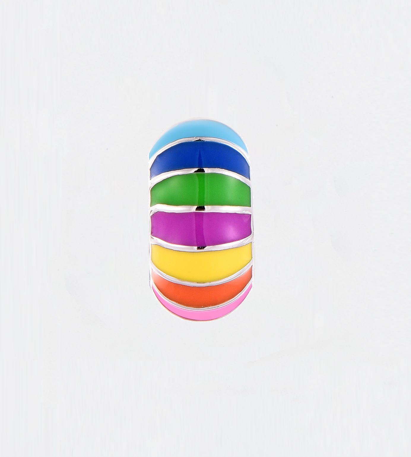 MULTICOLOUR STRIPED CAPSULE