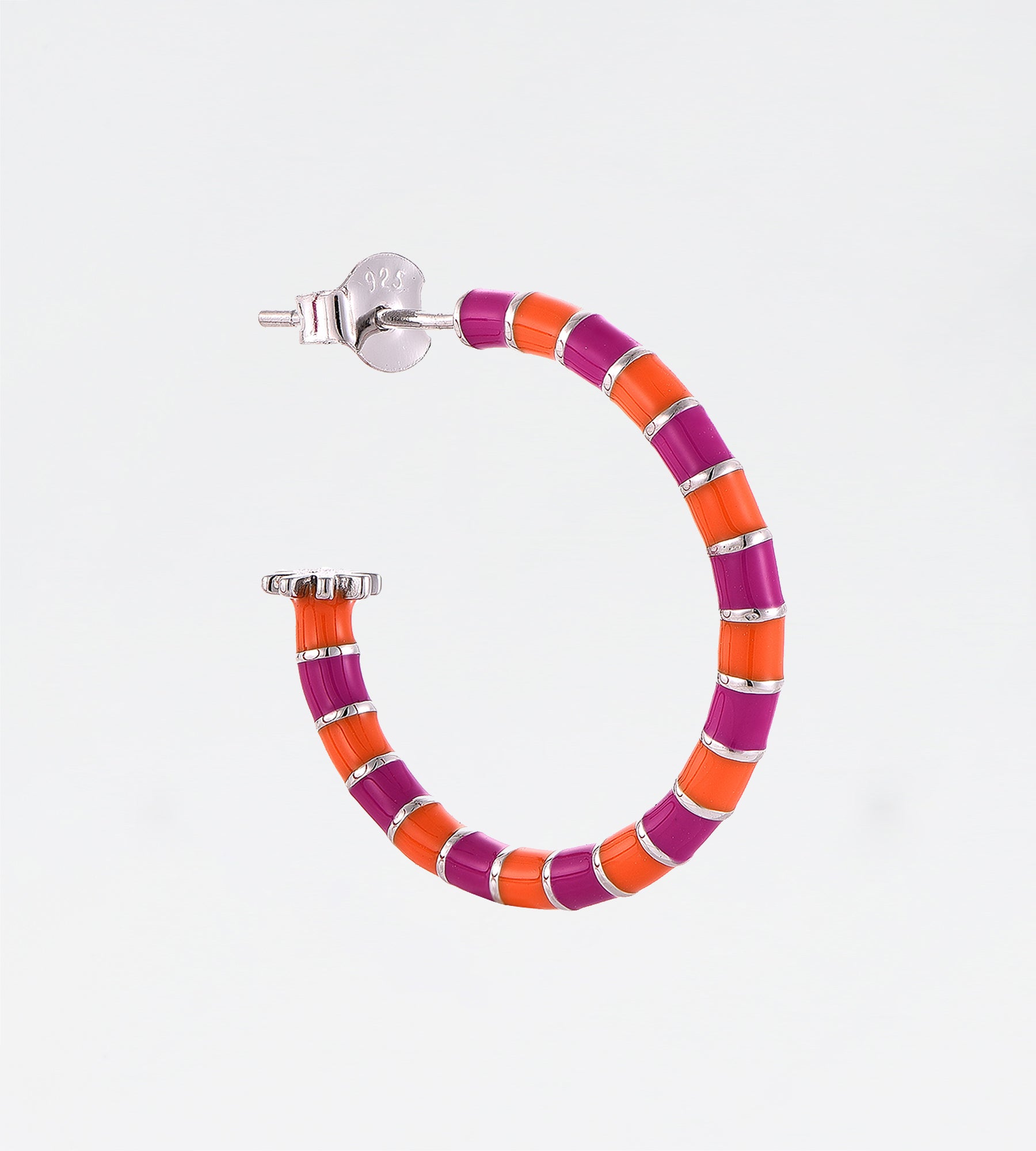 ORANGE & PURPLE EARRING