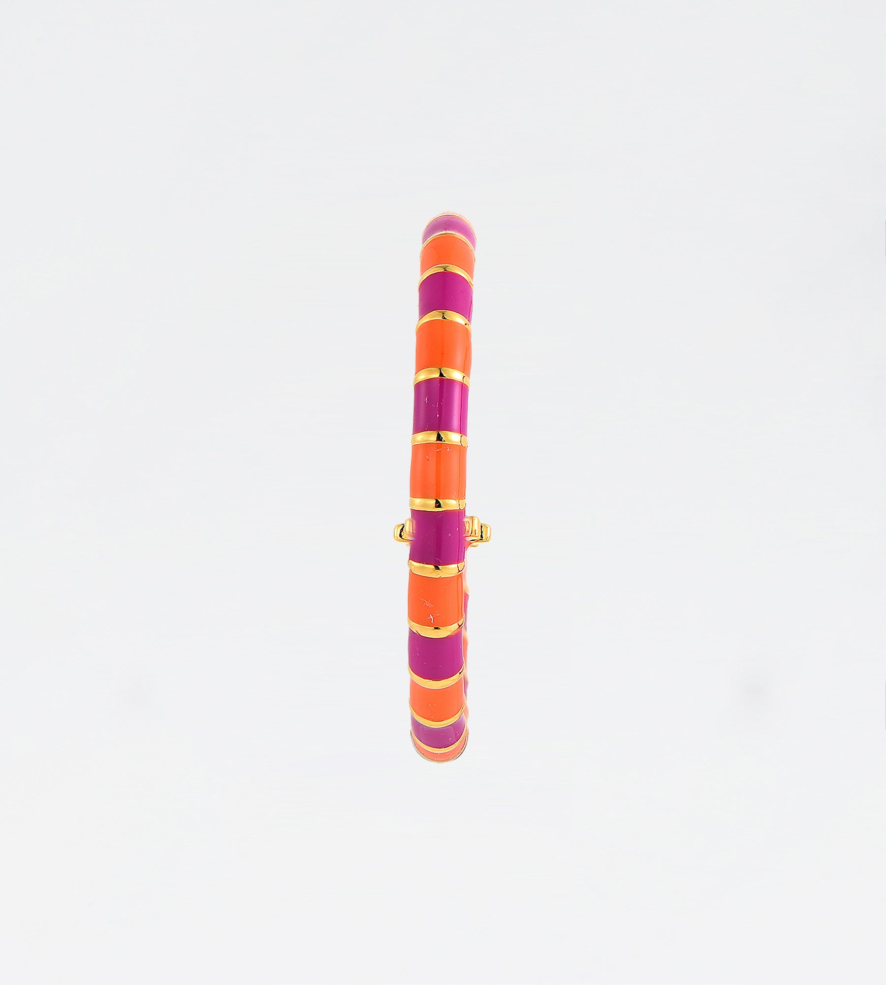 GOLD ORANGE & PURPLE EARRING
