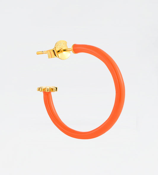 GOLD ORANGE EARRING