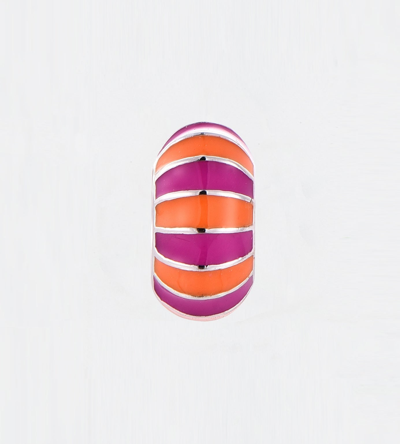 ORANGE & PURPLE STRIPED CAPSULE