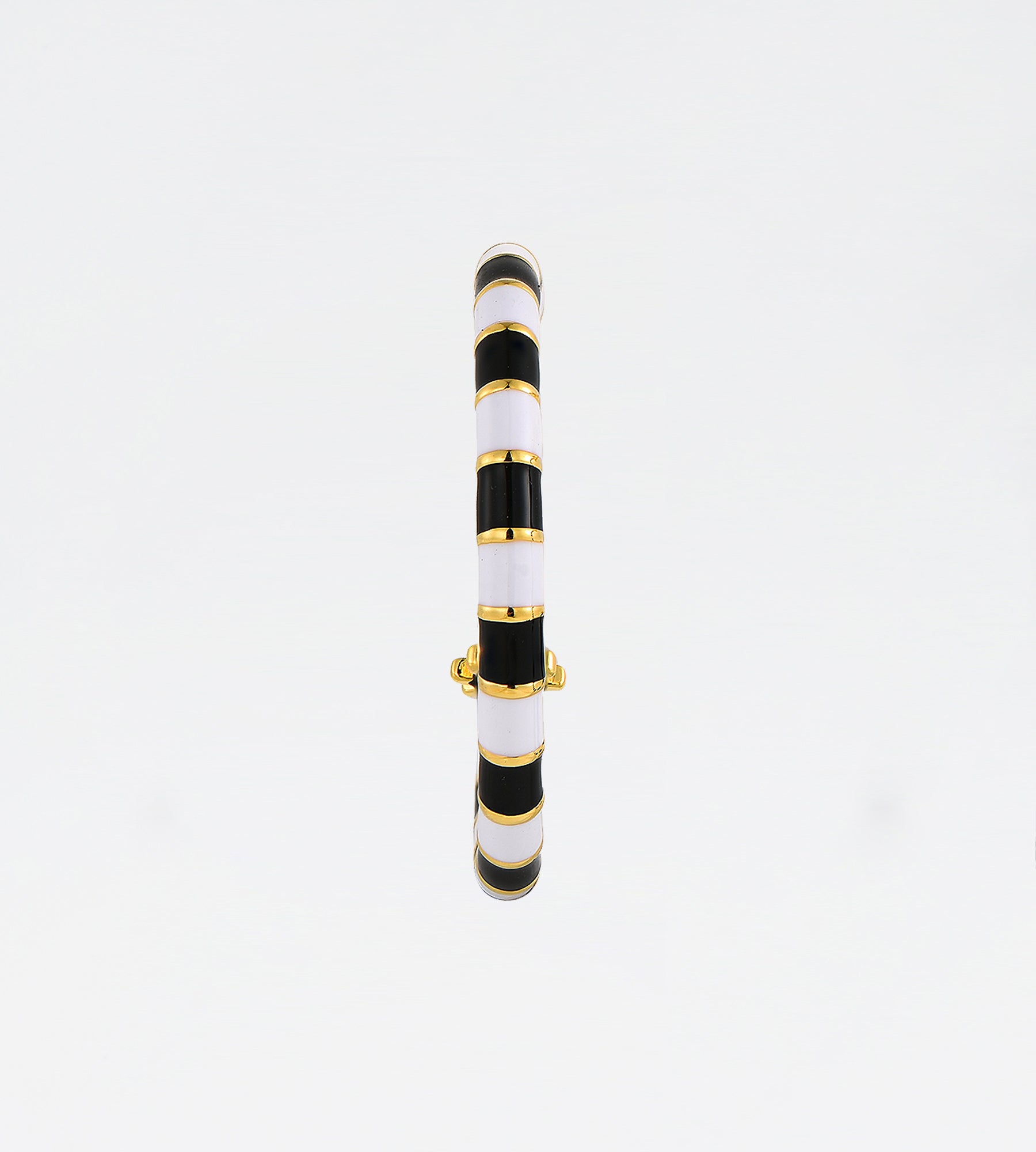 GOLD BLACK & WHITE EARRING