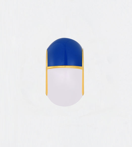 GOLD BLUE & WHITE CAPSULE